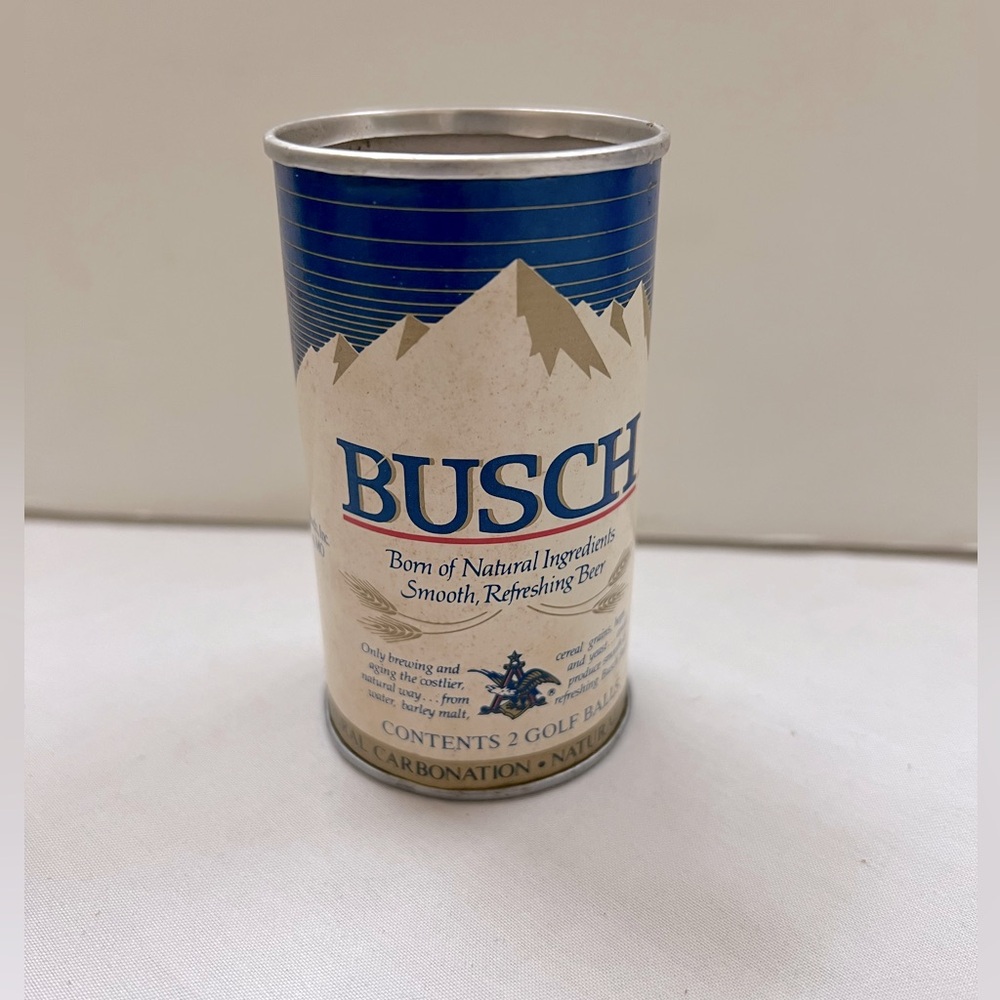 Busch Beer Mini Can for 2 Golf Balls MISSING Cardboard NO Top Anheuser Busch VTG